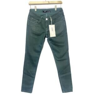 Skylton Coated Green Jeans Women's Size 27 US Size 4 Skinny